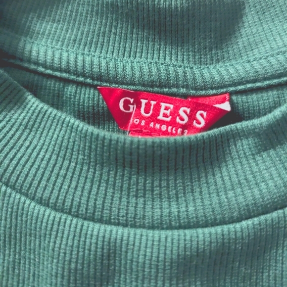 NWT - GUESS Eliza Rhinestone Logo Tank Top - Picture 6 of 7